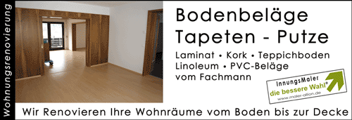 Individuelle Wohnträume erschaffen - gestalten. Maler Neuenbürg - Von Decke über Wand und Boden - Wohnraum renovierung von Maler und Lackierermeister Dirk Allion vom Maler Fachgeschäft Allion aus Straubenhardt - Feldrennach / Conweiler. Innungsfachbetrieb bessere Wahl®. Wohnungsrenovierung / Wohnraumgestaltung / Praxisrenovierung in Birkenfeld, Neuenbürg, Ittersbacg, Conweier, Pfaffenrot, Pforzheim, Burbach, Spielberg, Waldbronn, Schömberg, Birkenfeld und Keltern Ellmendingen und Dietlingen. Bodenbelägs arbeiten wie Laminat,- Linoleum,- Teppichboden, Designbeläge, Vinylboden in Remchingen, Langensteinbach, Niebelsbach, Marxzell und Wilferdingen. Tapeziererbeiten, Tapeten, Wandbeläge in Auerbach, Pfinztal, Keltern - Ellendingen - Dietlingen - Weiler - Büchenbronn. Renovierungen im Altbau, Malerarbeiten - Lackierungen - Anstriche in Ottenhausen, Gräfenhausen und Neuenbürg - Arnbach - Dennach - Waldrennach, Höfen. Fassadenrenovierung - Putze - Schindelfassaden - Holzschutz Anstriche - Fassadensanierung in Straubenhardt - Schwann - Ottenhausen, Marxzell - Burbach - Pfaffenrot - Spielberg, Birkenfeld - Gräfenhausen, Dobel. WDVS Wärmedämmung, Kellerdeckendämmung, Dachbodendämmung in Bad Herrenalb - Dobel - Rotensol - Neusatz, Etzenrot von dem Maler und Lackierermeister Dirk Allion vom Calwer Innungsfachbetrieb Malerfachgeschäft Allion aus 75334 Straubenhardt - Conweiler / Feldrennach / Ottenhausen / Langenalb / Schwann / Ittersbach / Birkenfeld. Wir Renovieren Ihre Wohnräume von Boden bis zur Decke. Wohntreume schaffen TA08/23